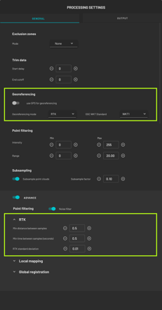 General tab_RTK